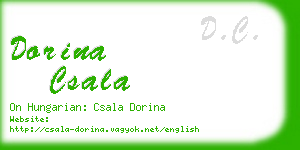 dorina csala business card